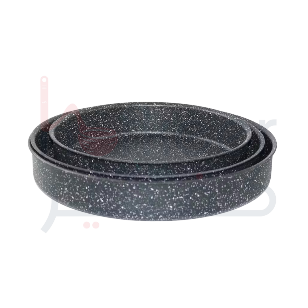 Gebe Round Pans 3 Pcs Set - 28x32x34cm