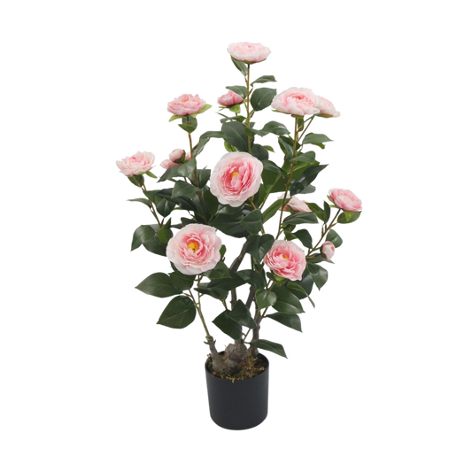 Artificial Camellia Tree with Pink Flowers