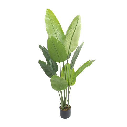 Artificial Bird of banana Plant – Large Tropical Decor 1.15m