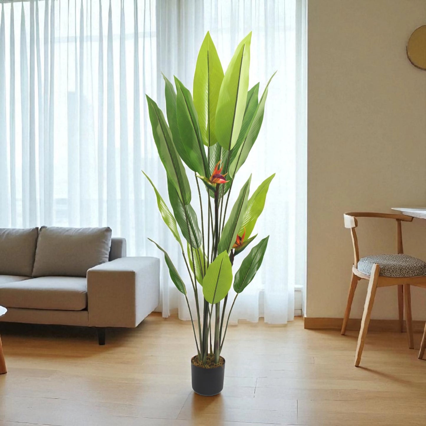 Artificial Bird of Paradise Plant – Potted Tropical Décor 1.7m