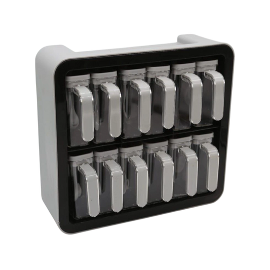 Wall-Mount Spice & Condiment Dispenser  Set – 9-Pieces