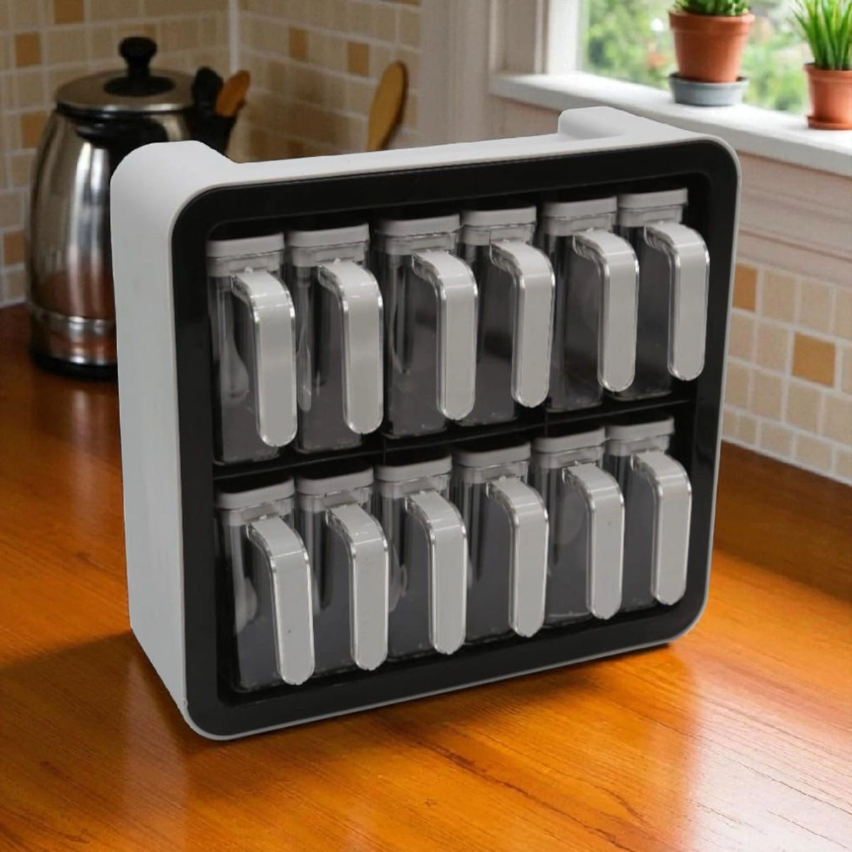 Wall-Mount Spice & Condiment Dispenser  Set – 9-Pieces