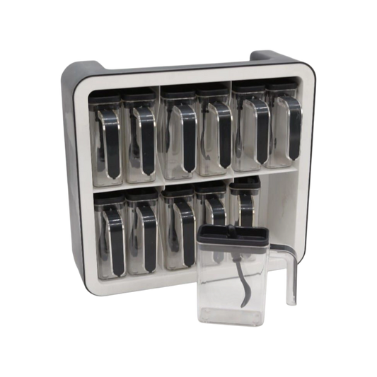 Wall-Mount Spice & Condiment Dispenser Set – 9-Piece