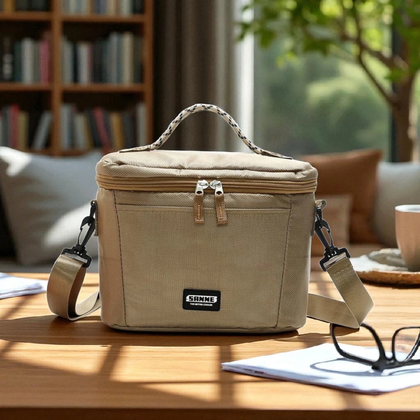 Insulated Lunch Bag with Strap – SANNE