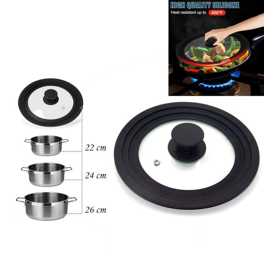 Universal Silicone Pot Lid Cover – 22/24/26 cm