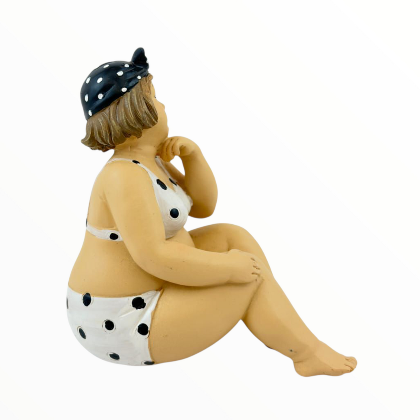 Body-Positive Lady Figurine – Curvy Retro Beach Décor
