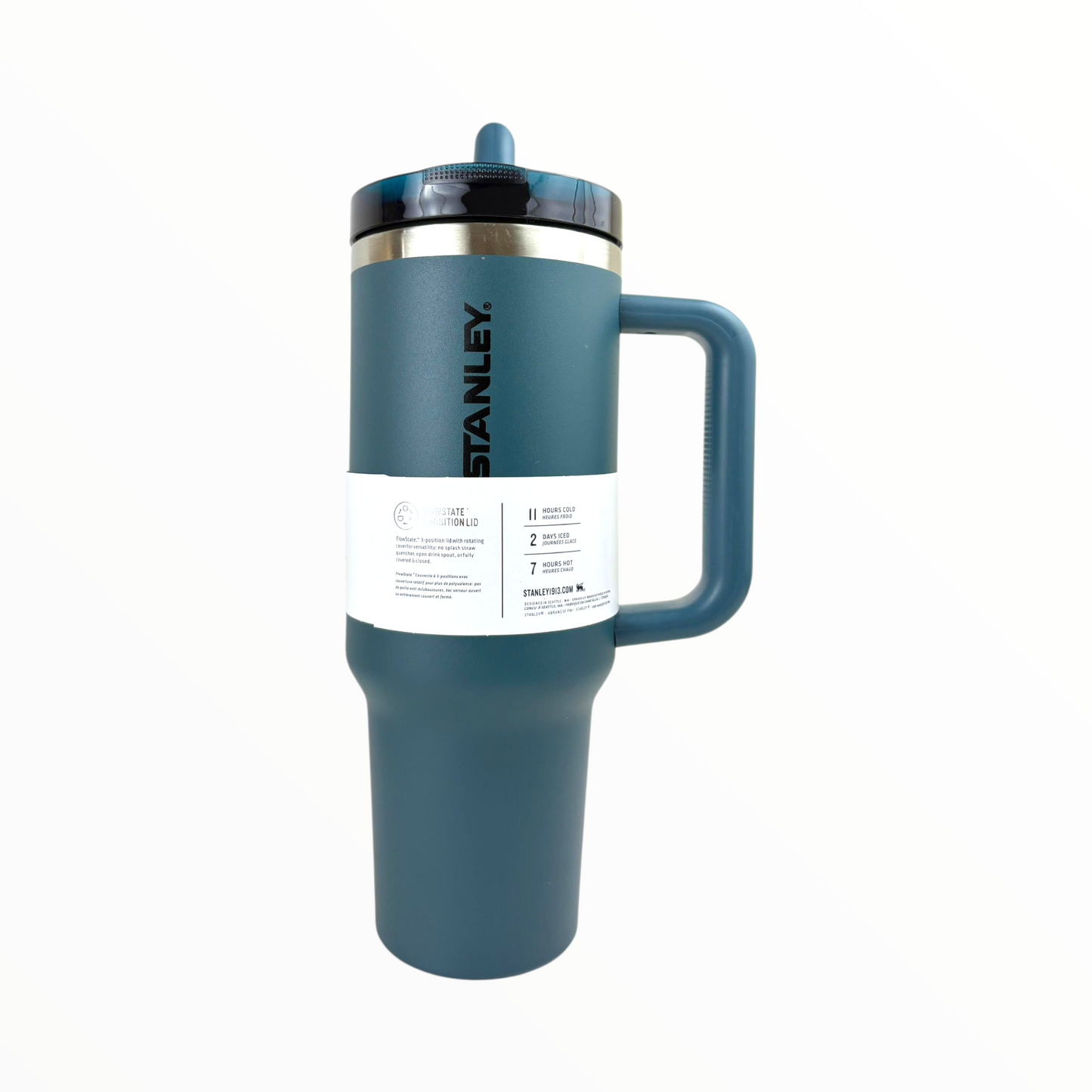 Stanley Quencher 40oz Tumbler – Stainless Steel Vacuum Insulated Travel Mug with Handle & Straw