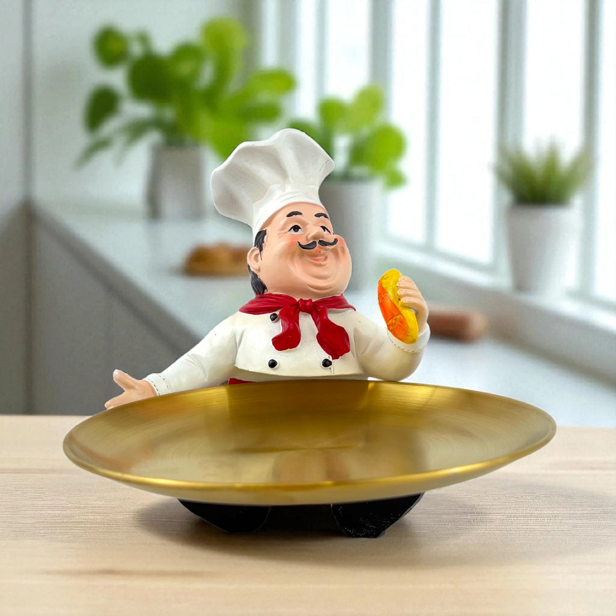 Smiling Chef Snack Tray – Fun Kitchen Decor