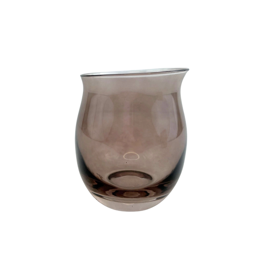 Clear  pink Rounded Drinking Glass – Modern Water&Juice Tumbler 6pcs