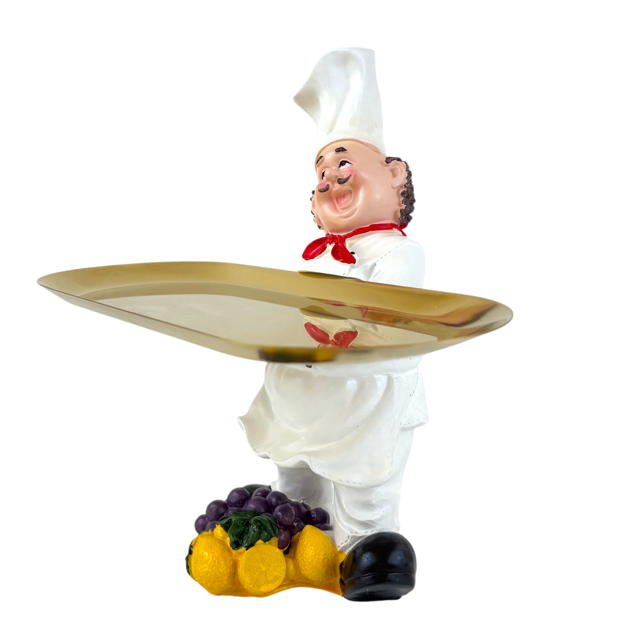 Chef Tray Holder Figurine – Kitchen Server Decor