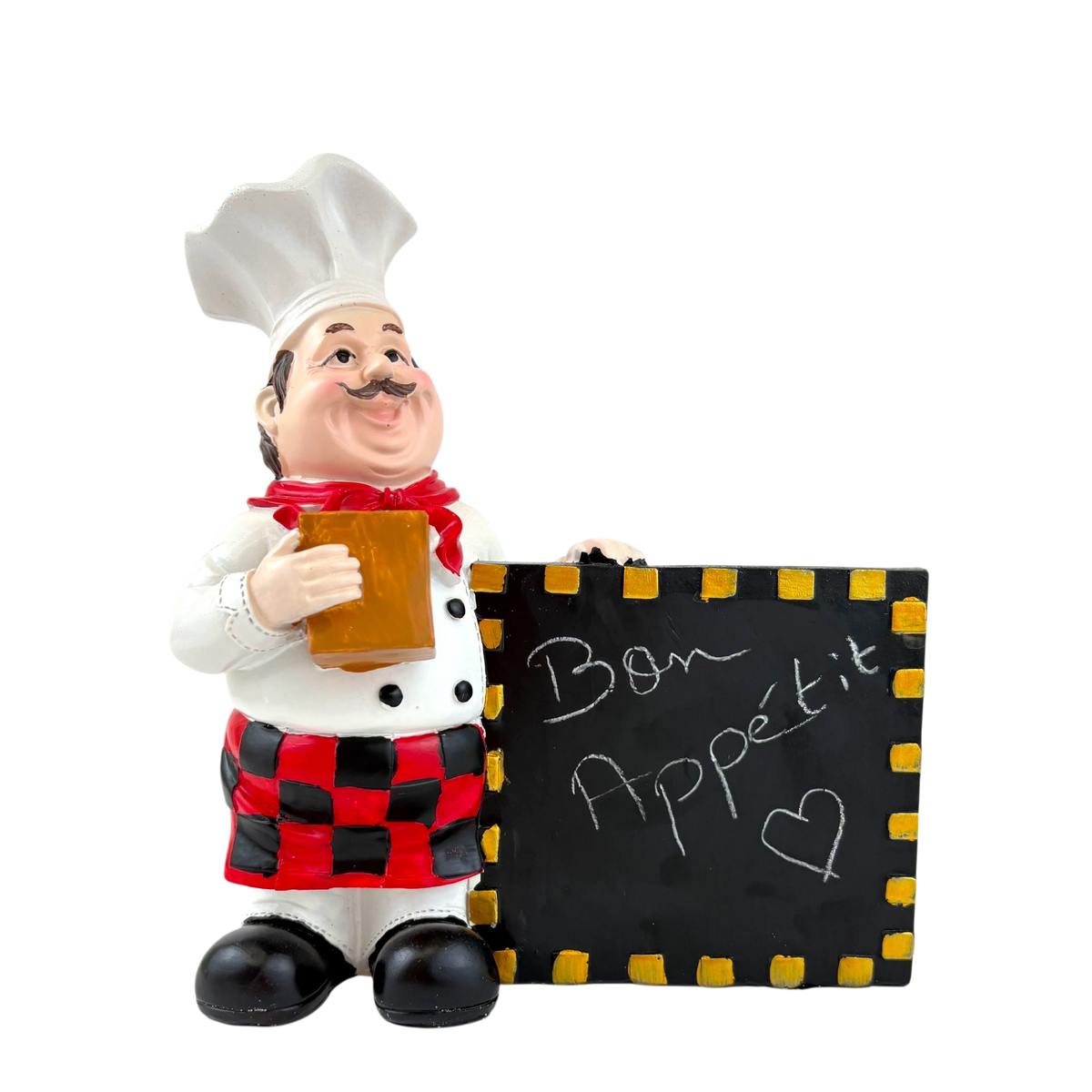 Happy Chef with Chalkboard – Kitchen Decor Figurine