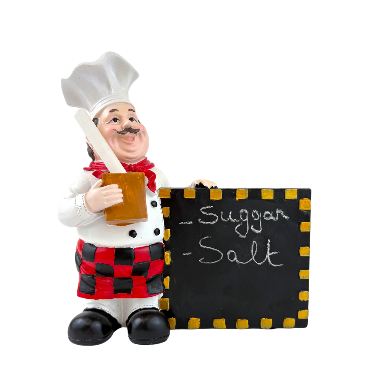 Happy Chef with Chalkboard – Kitchen Decor Figurine