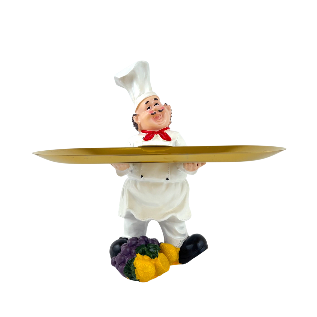 Chef Tray Holder Figurine – Kitchen Server Decor