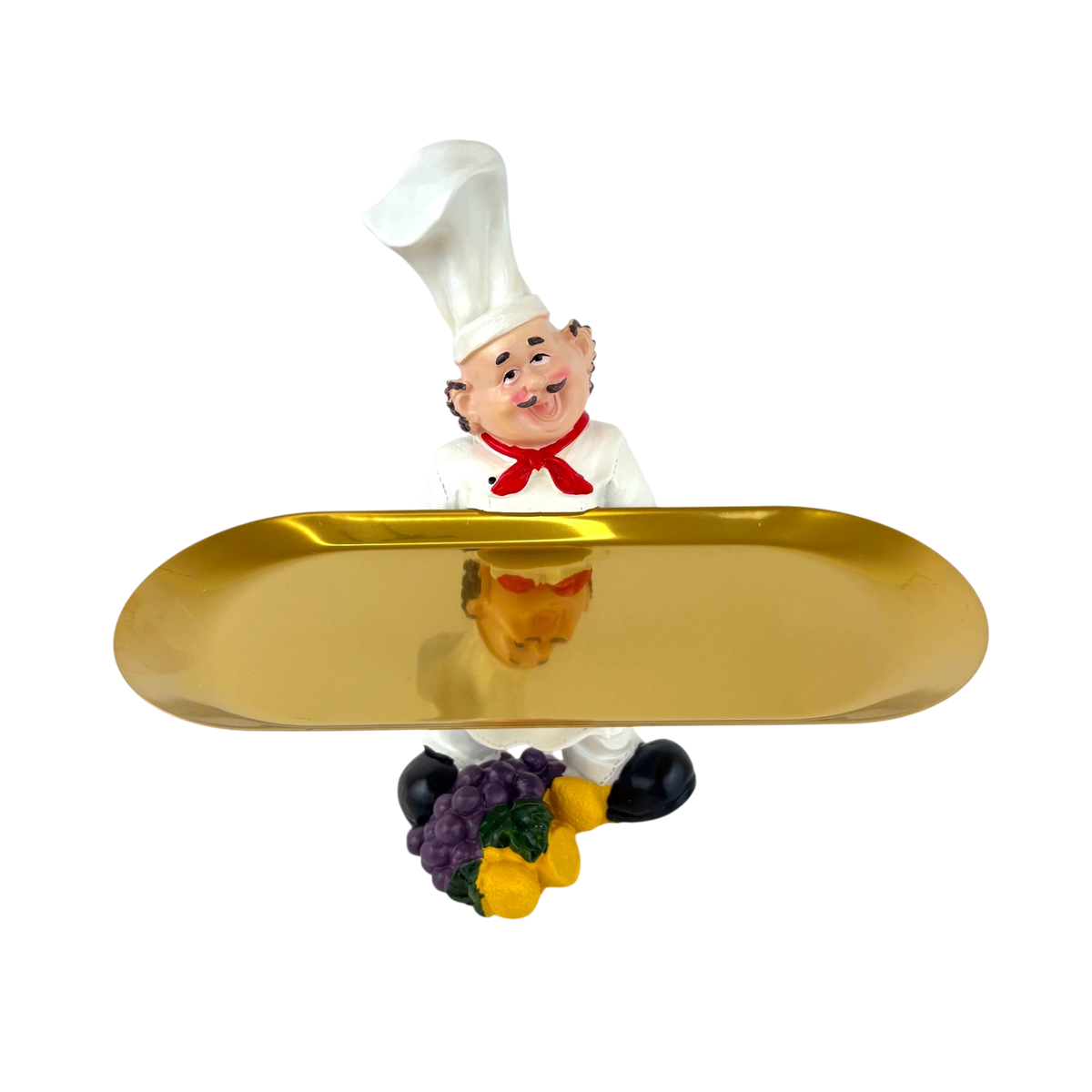 Chef Tray Holder Figurine – Kitchen Server Decor