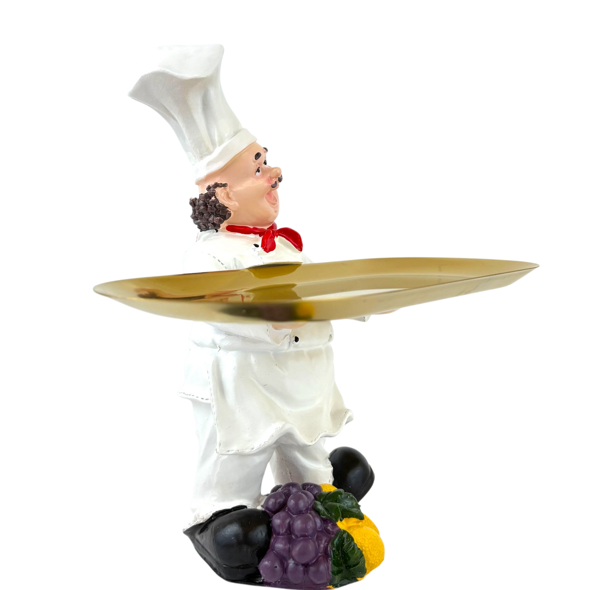 Chef Tray Holder Figurine – Kitchen Server Decor
