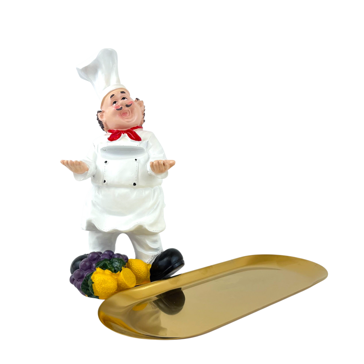 Chef Tray Holder Figurine – Kitchen Server Decor
