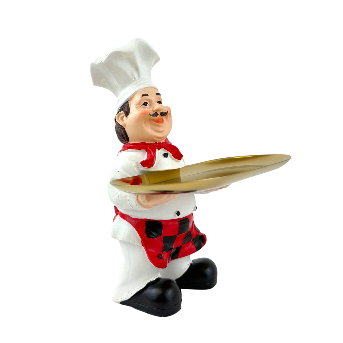 Chef Figurine with Serving Tray – Kitchen Counter Decor