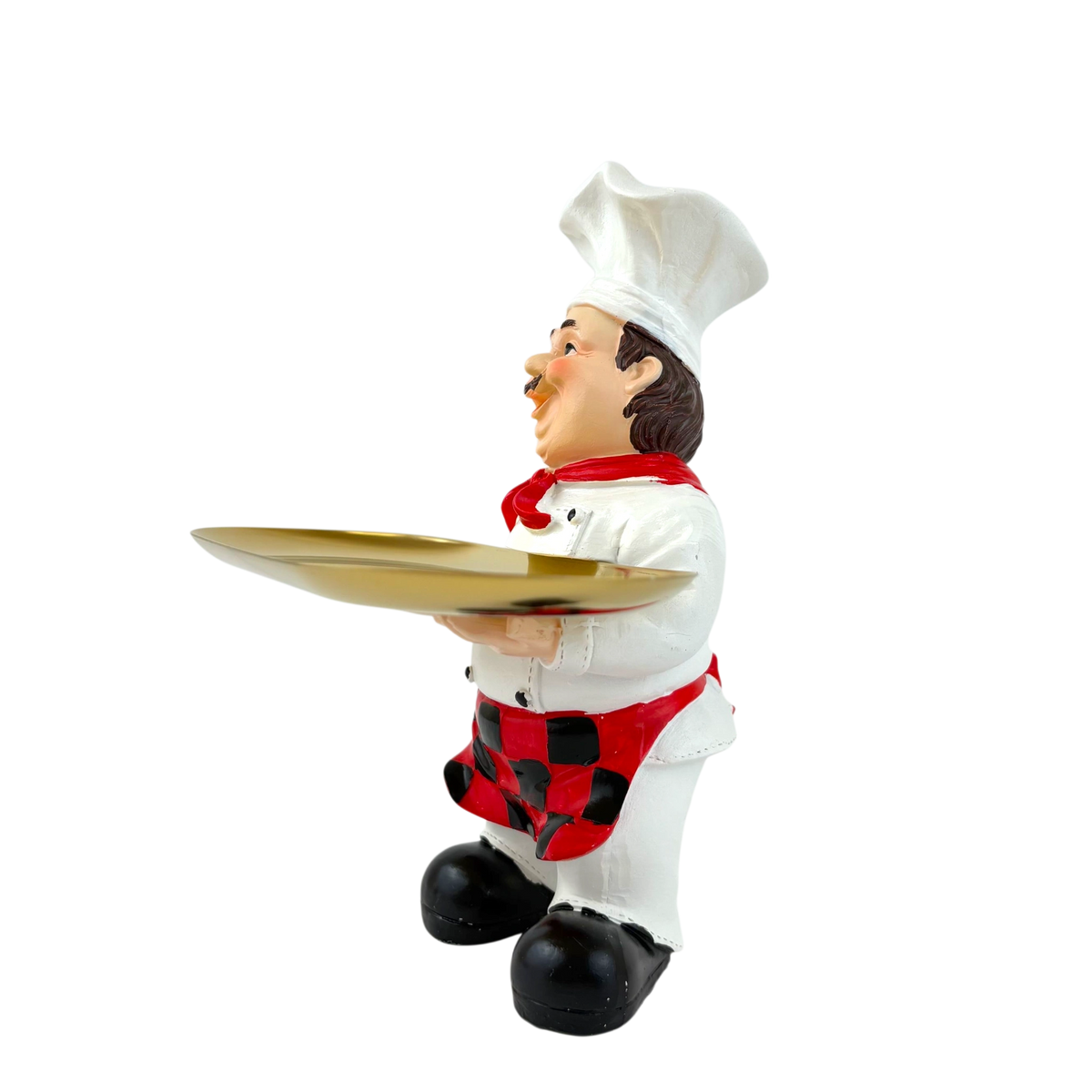 Chef Figurine with Serving Tray – Kitchen Counter Decor
