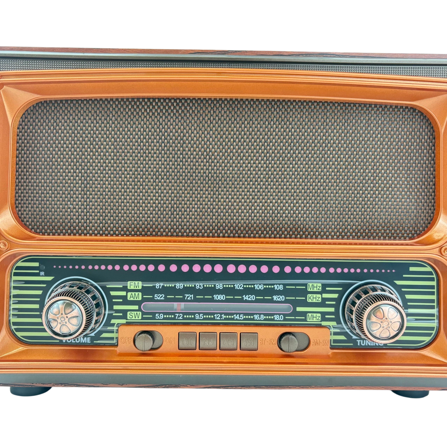Retro Bluetooth Party Radio – Wooden Style (Model M-1807BT)