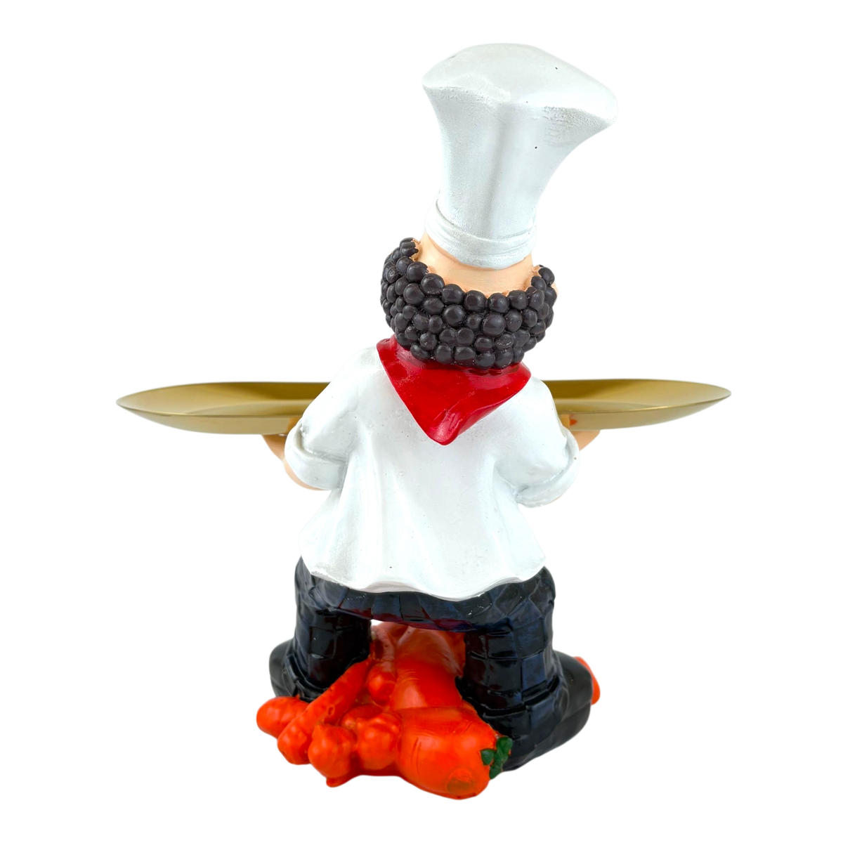 Chef Tray Holder with Carrot Base – Fun Kitchen Decor