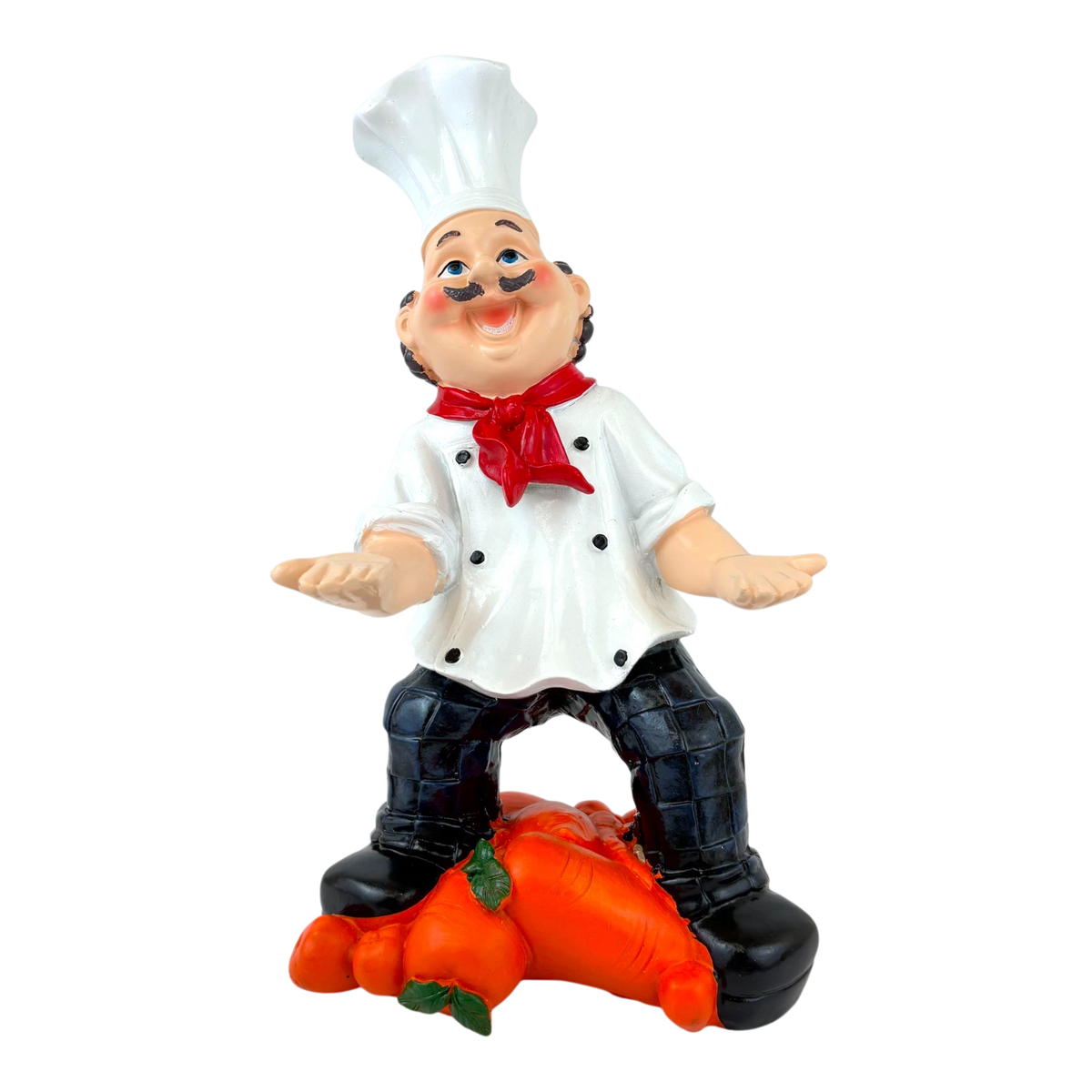 Chef Tray Holder with Carrot Base – Fun Kitchen Decor