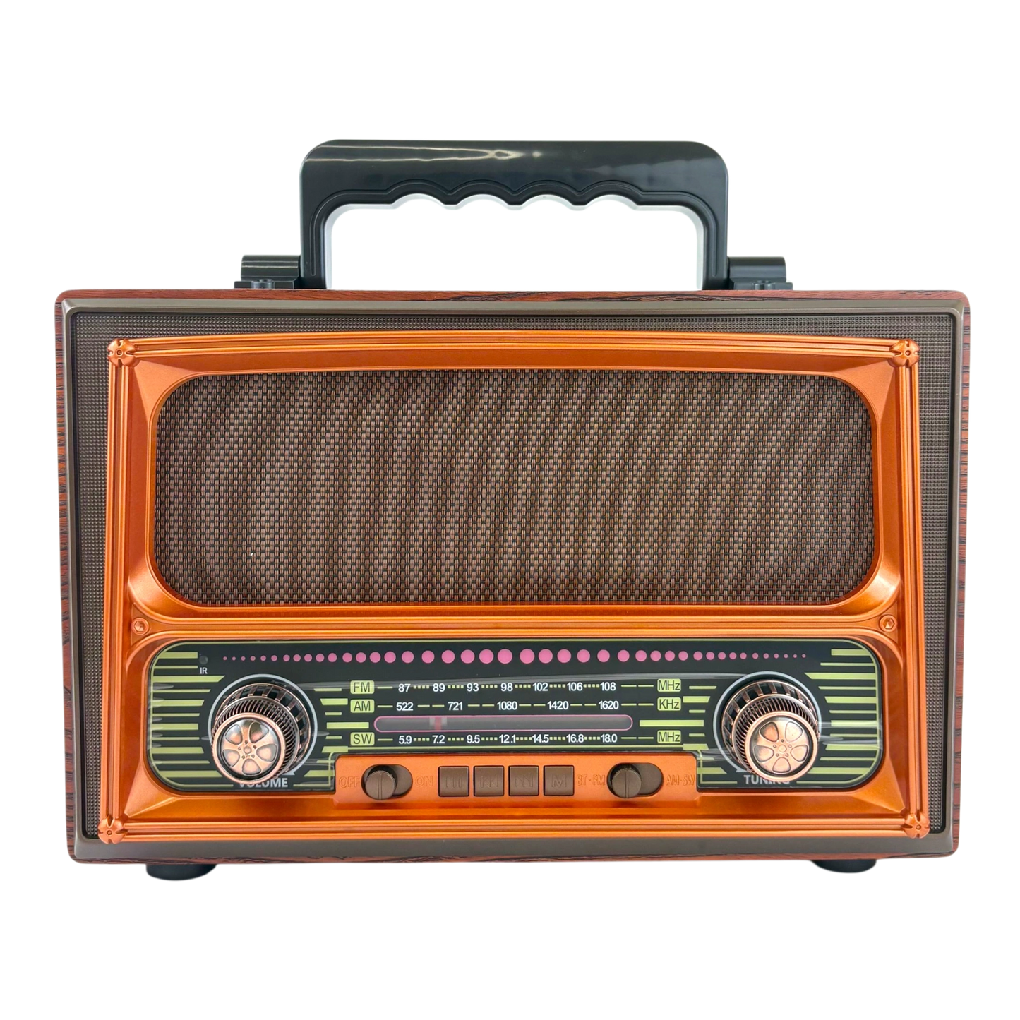 Retro Bluetooth Party Radio – Wooden Style (Model M-1807BT)