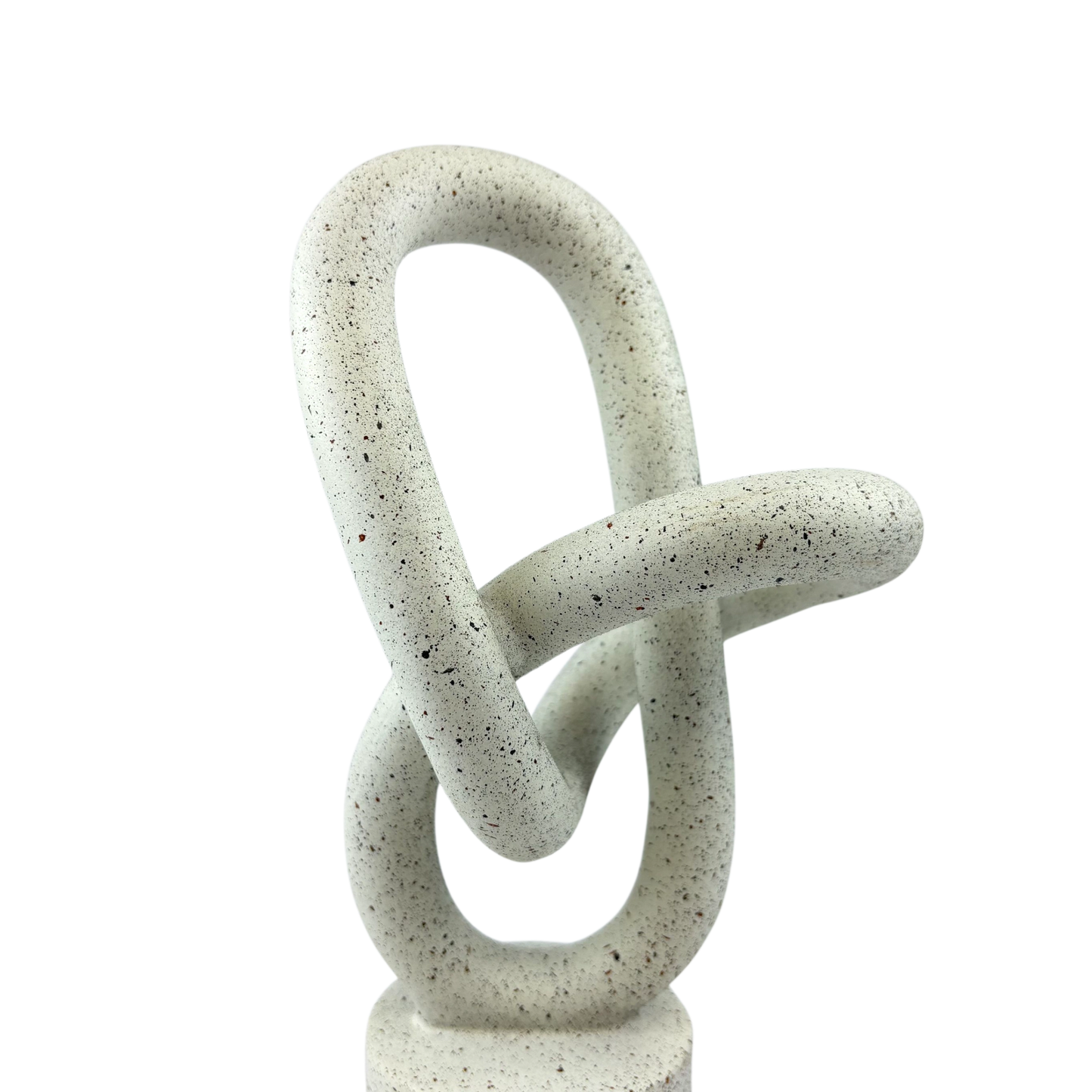 Modern Sculpture – Abstract Speckled Stone Decor