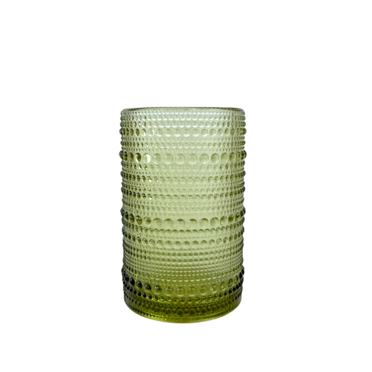 Yellow Bubble Glass Tumbler – tall