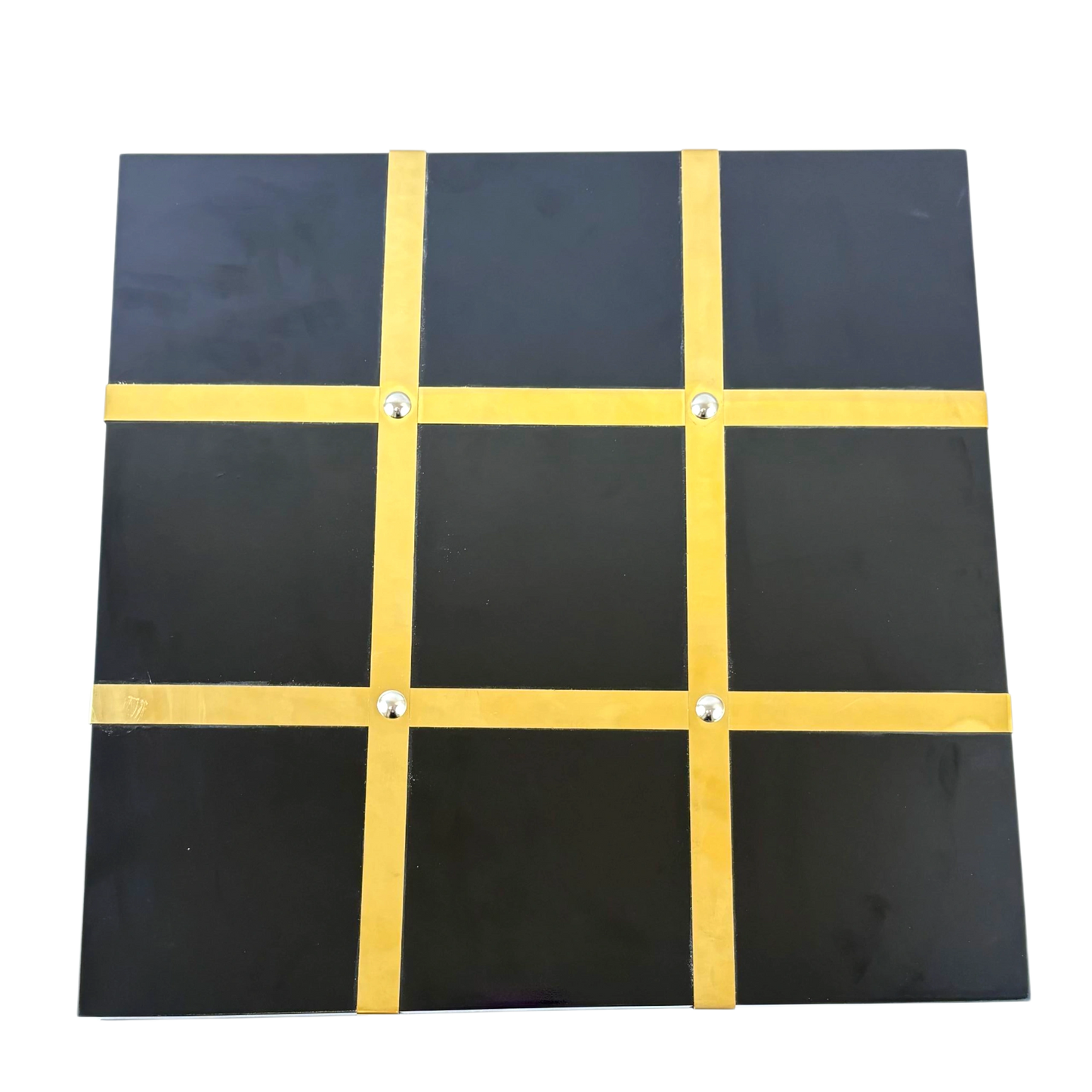 Luxury Gold Tic Tac Toe Game Set – Decorative Tabletop Display oxo