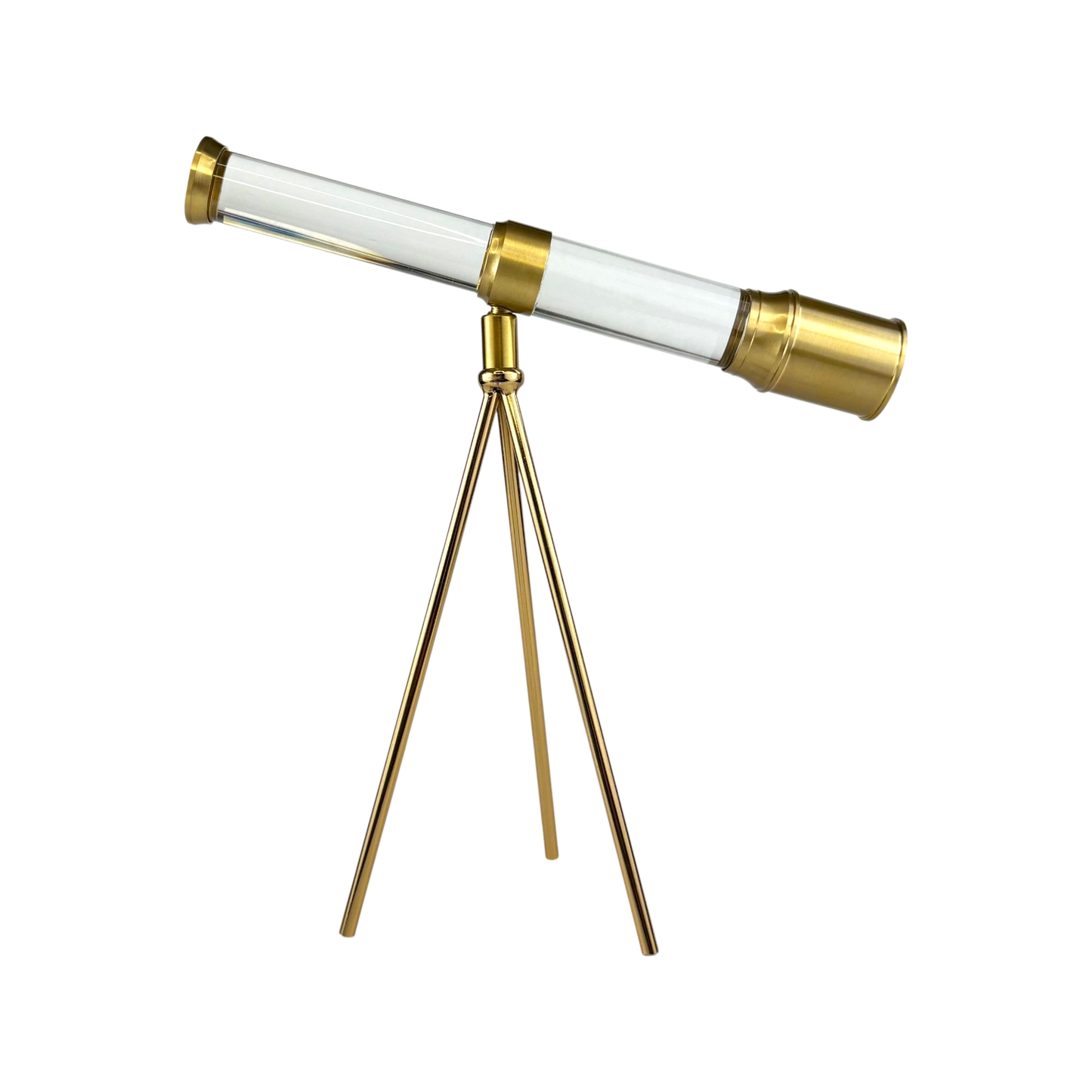 Vintage Brass Decorative Telescope on Tripod – Nautical Home Decor