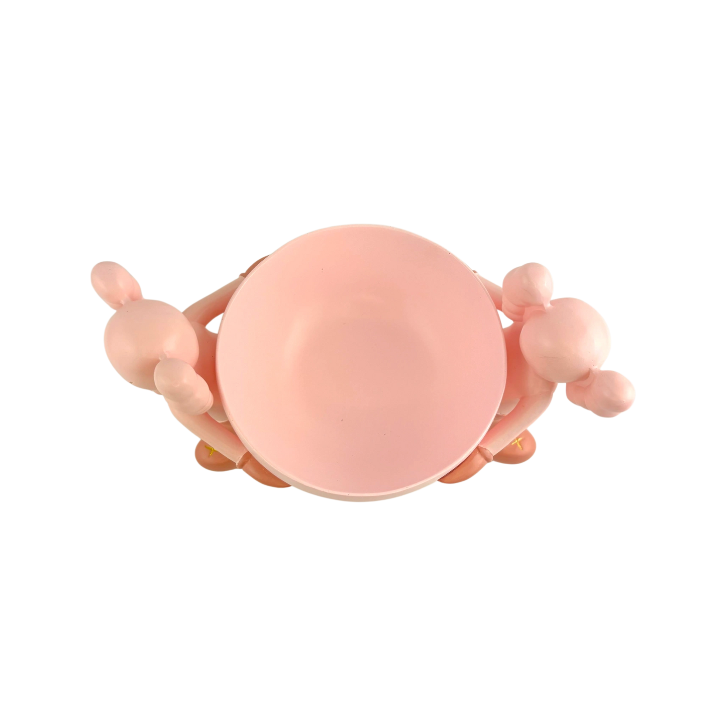 KAWS-Inspired Pink Duo Bowl Holder – Decorative Storage Tray