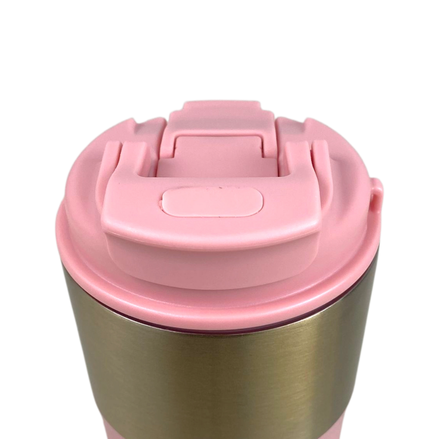 Pink & Gold Stainless Steel Travel Mug