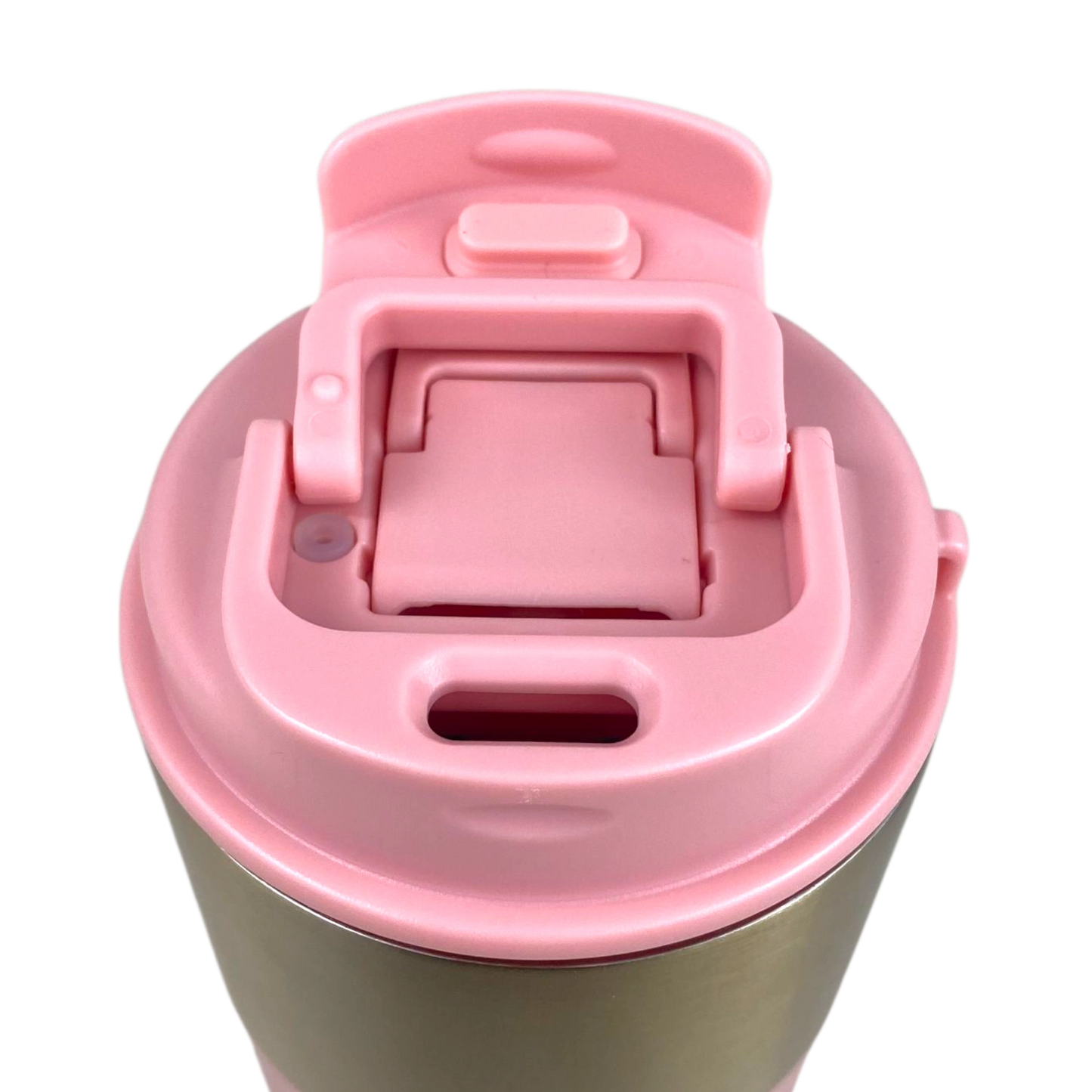 Pink & Gold Stainless Steel Travel Mug