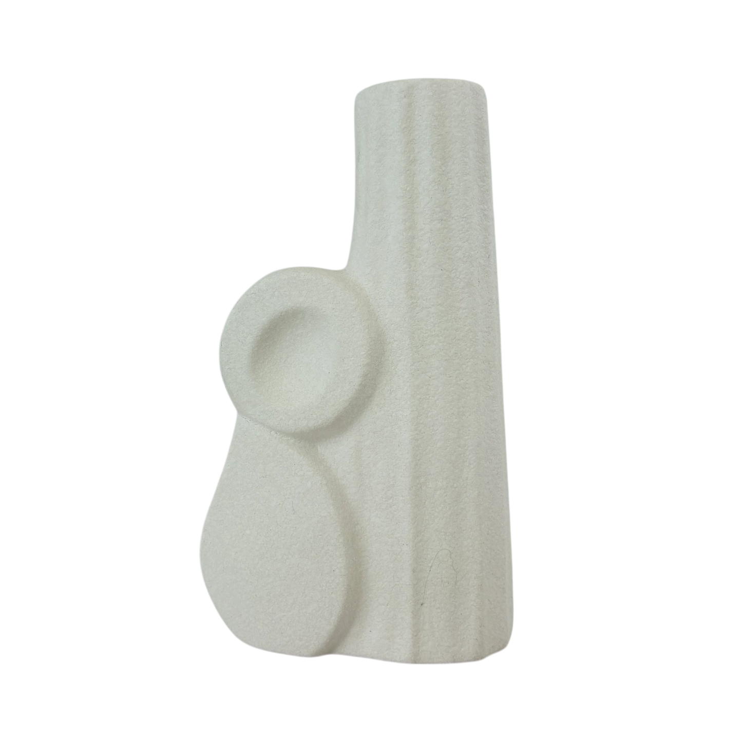 Modern Abstract White Ceramic Vase