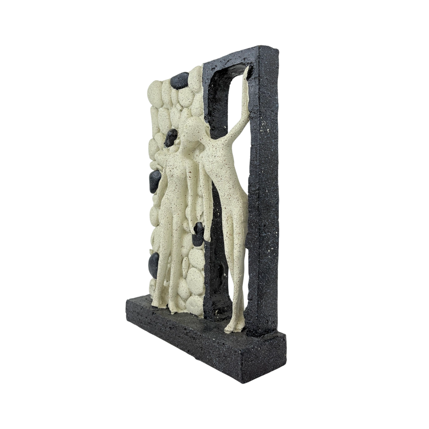Modern  Decorative Block with Gold Accents