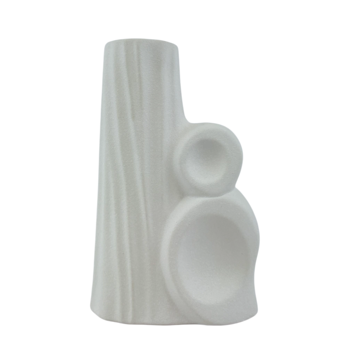 Modern Abstract White Ceramic Vase