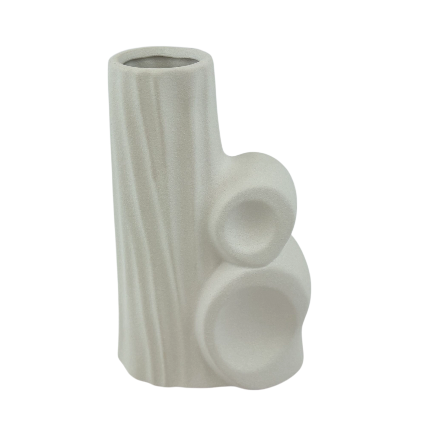 Modern Abstract White Ceramic Vase