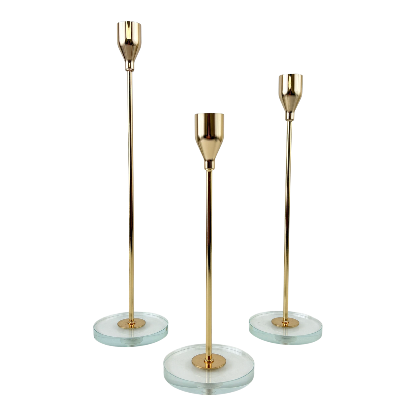 Set of 3 Modern Candle Holders