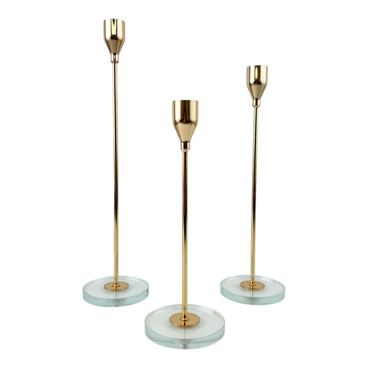 Set of 3 Modern Candle Holders