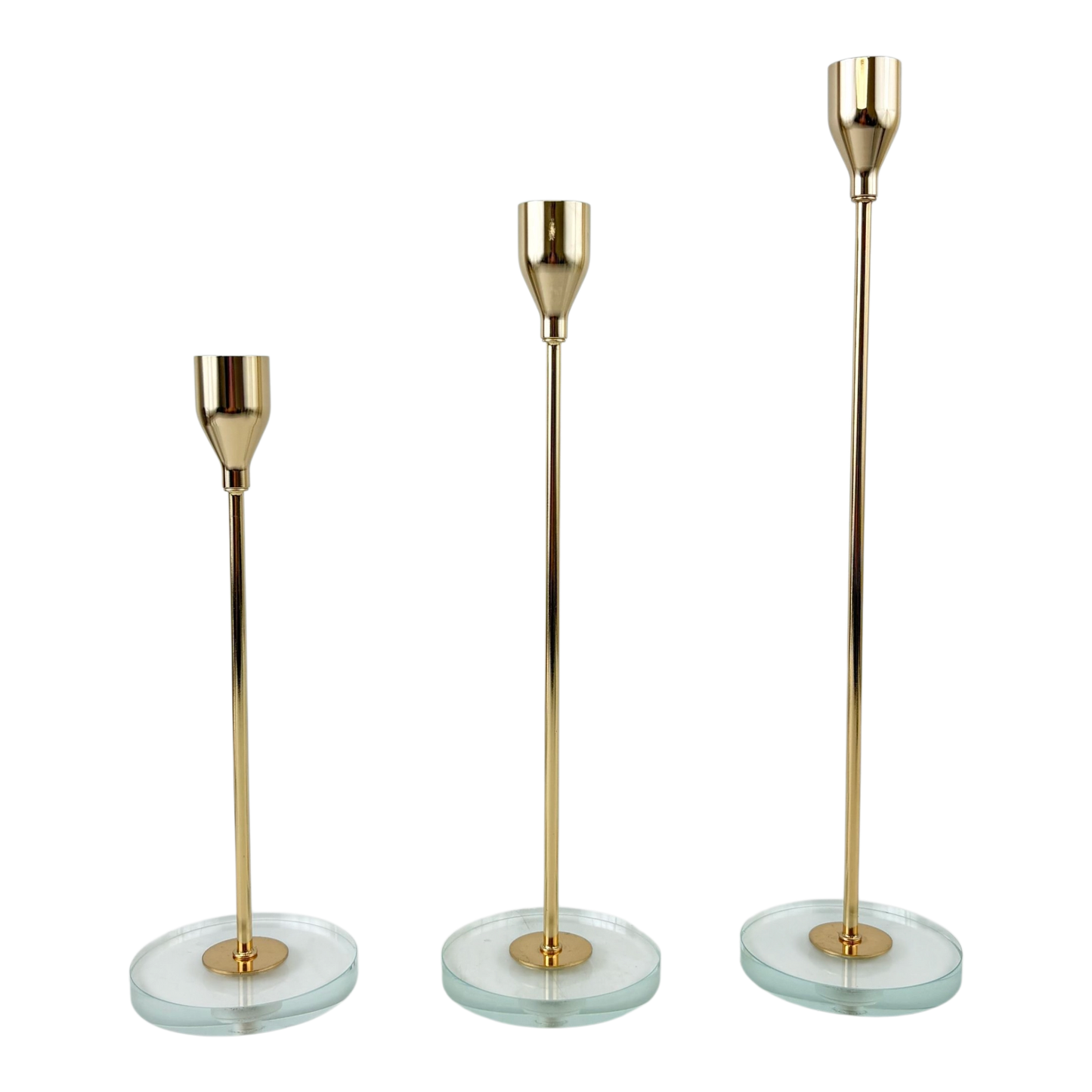 Set of 3 Modern Candle Holders