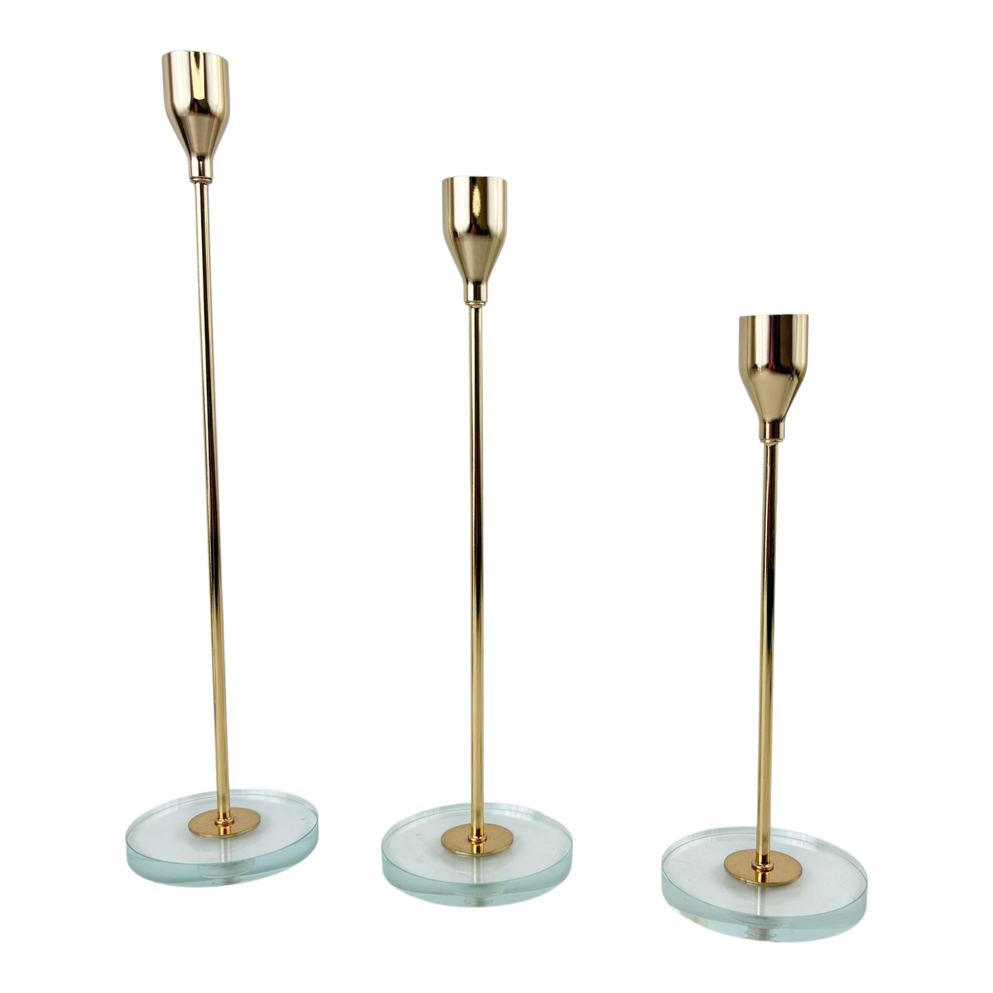 Set of 3 Modern Candle Holders