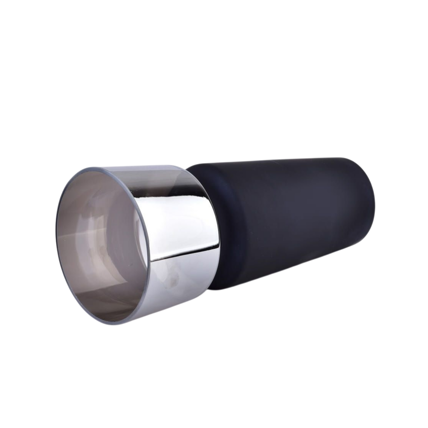 Black & Silver Modern Vase – Sleek Decorative Centerpiece