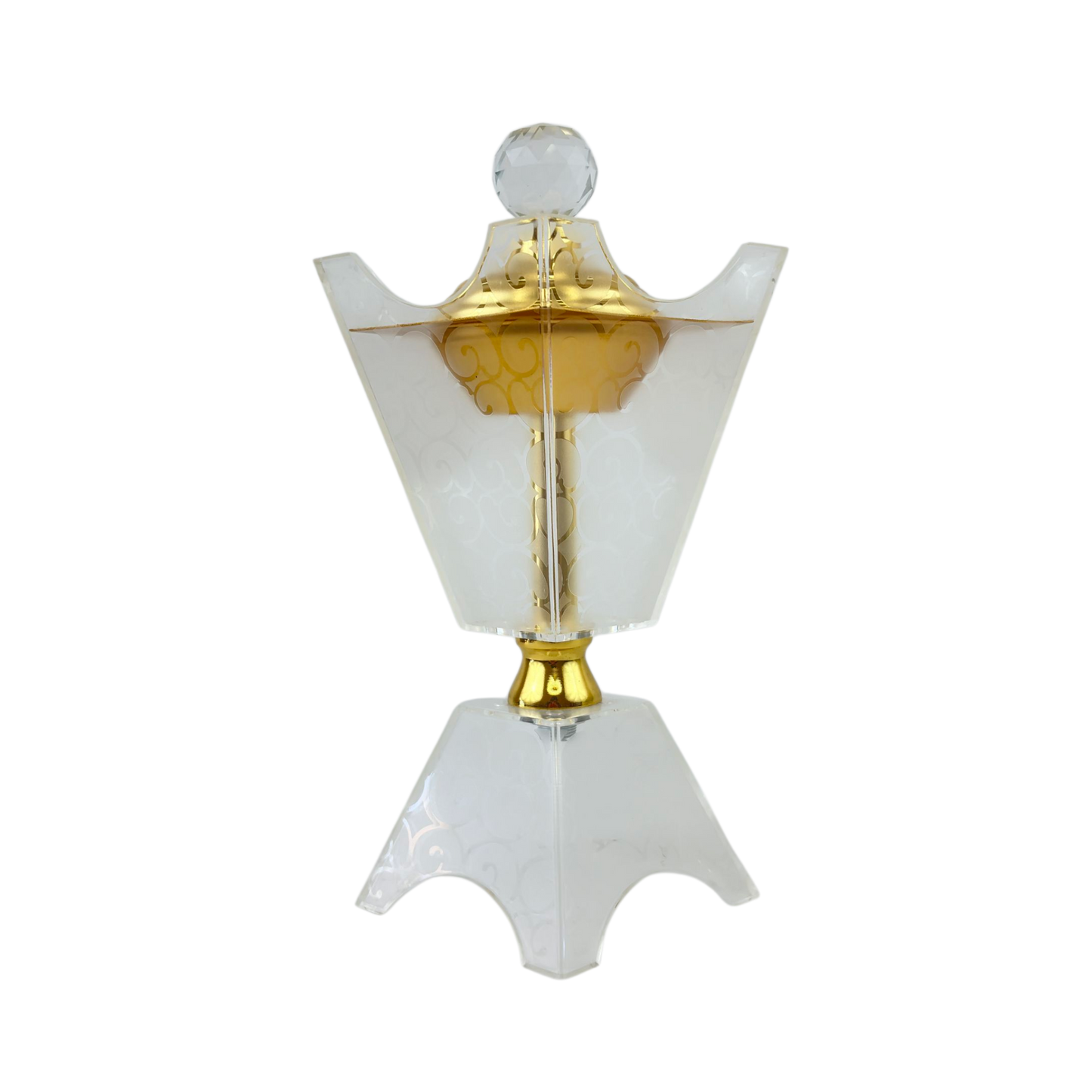 Luxury Crystal & Gold Mabkhara – Decorative Incense Burner