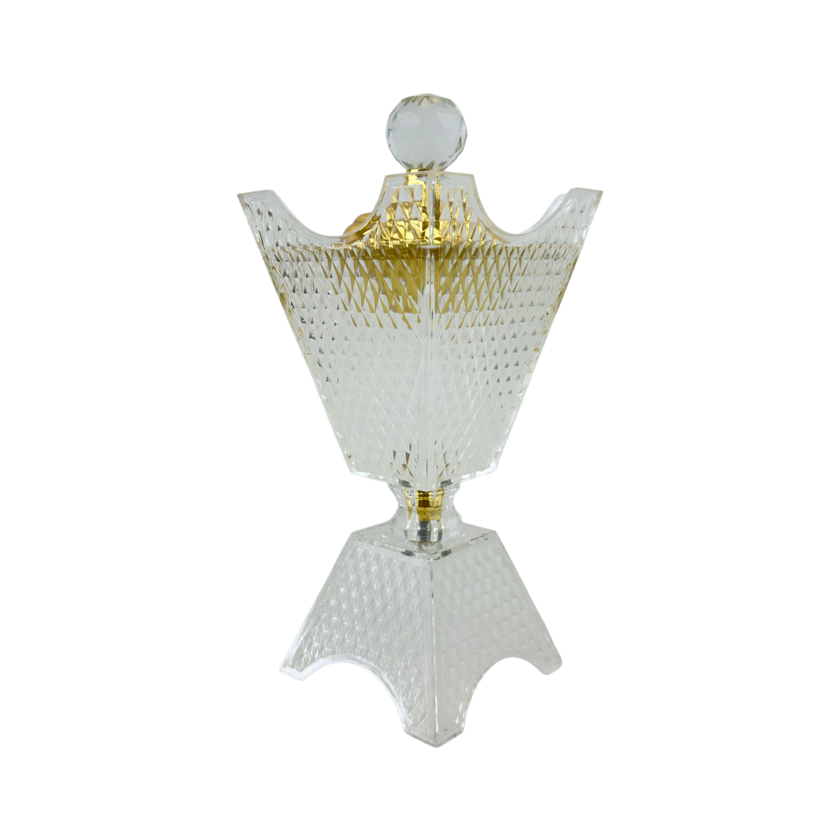 Crystal Diamond Cut Mabkhara – Luxury Gold Incense Burner