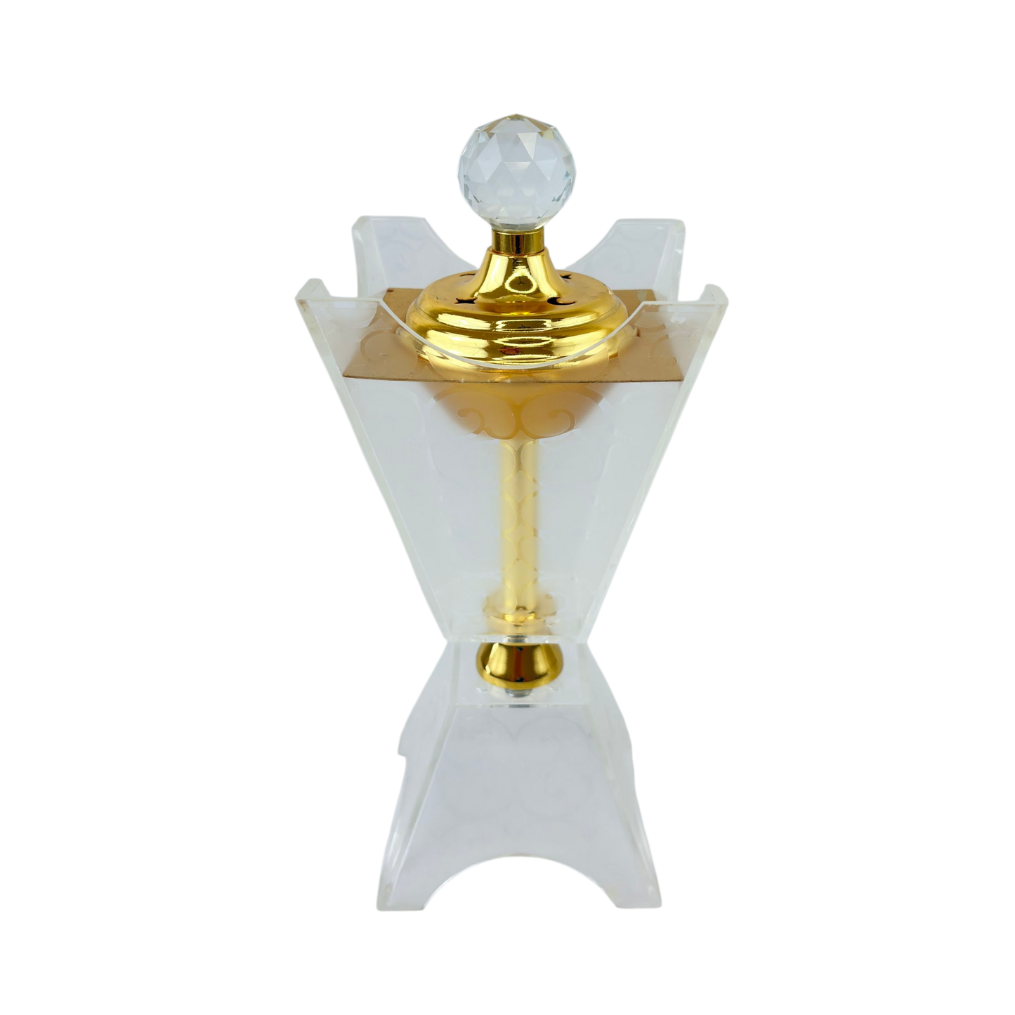 Luxury Crystal & Gold Mabkhara – Decorative Incense Burner