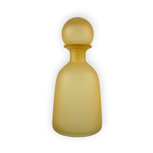 Clear Glass Vase with Stopper – Tall Decorative Bottle