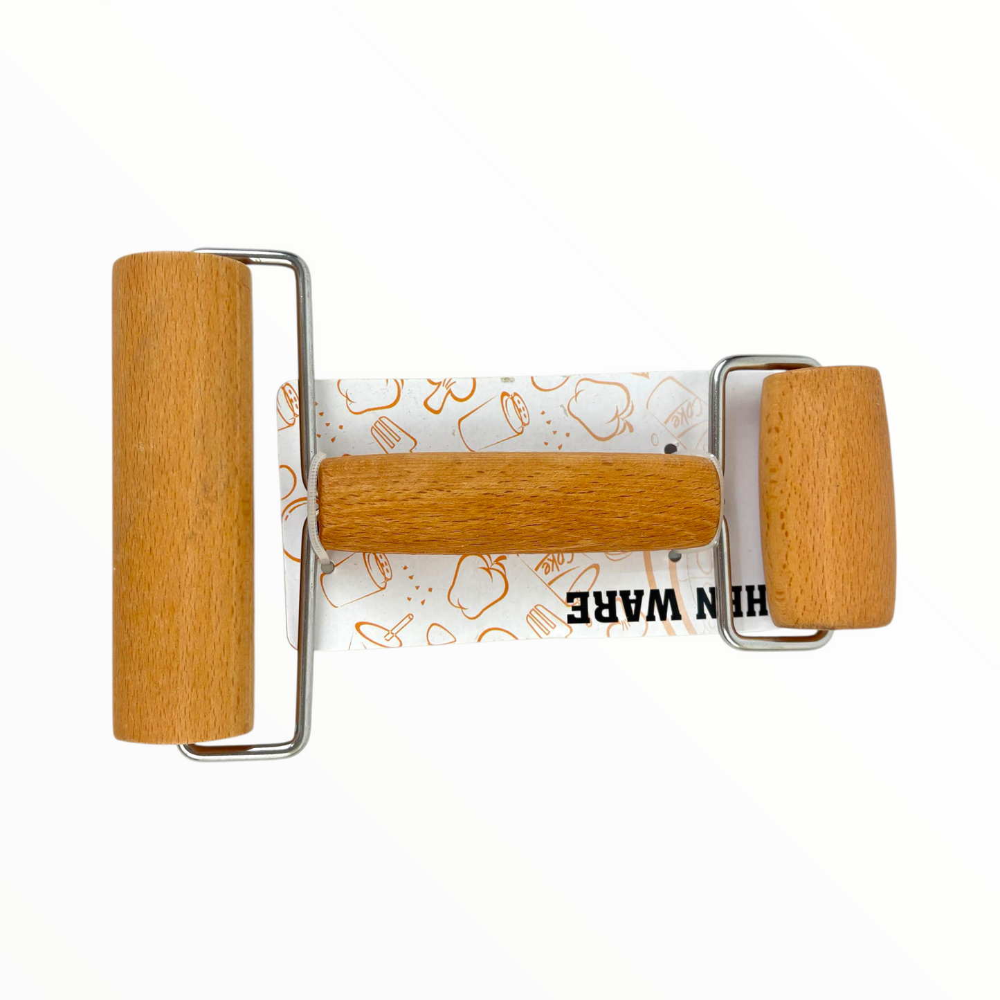 Wooden Double Dough Roller | Pastry & Pizza Mini Rolling Pin for Baking