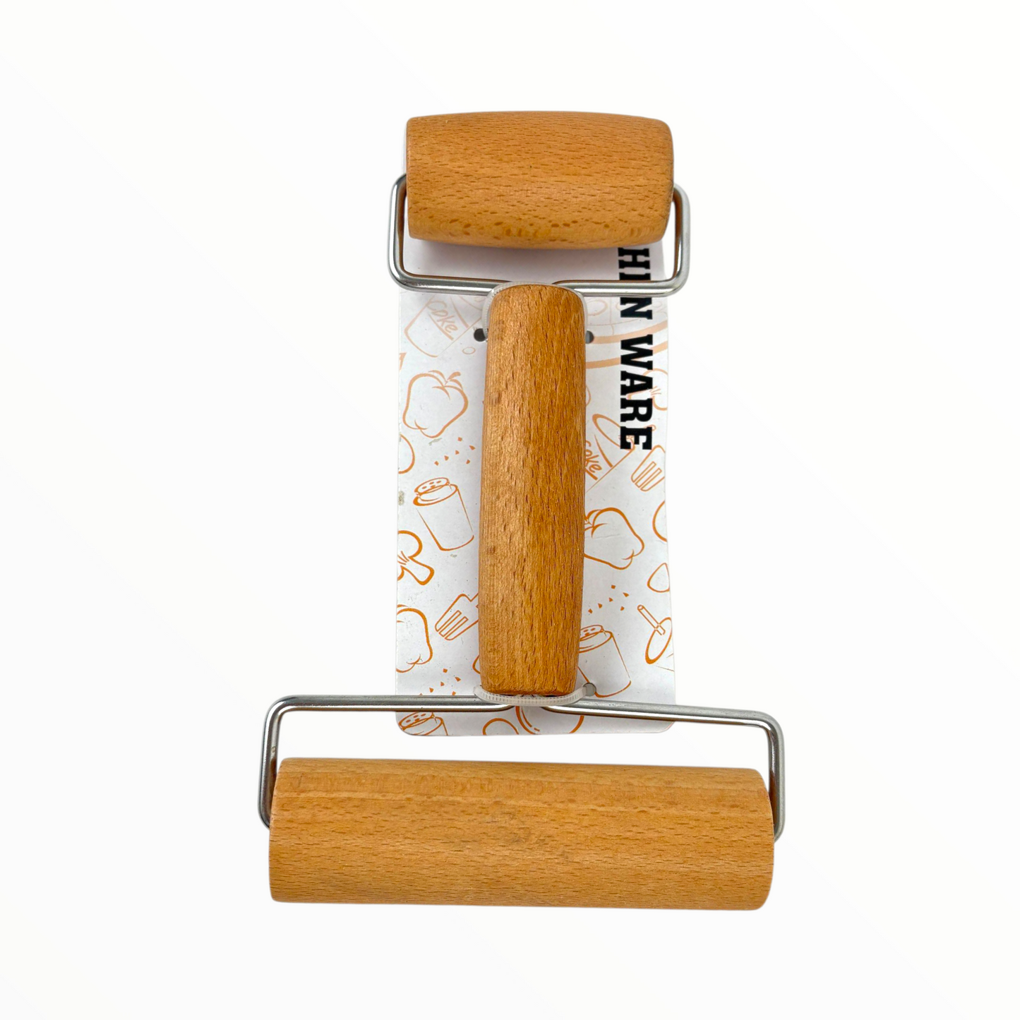 Wooden Double Dough Roller | Pastry & Pizza Mini Rolling Pin for Baking
