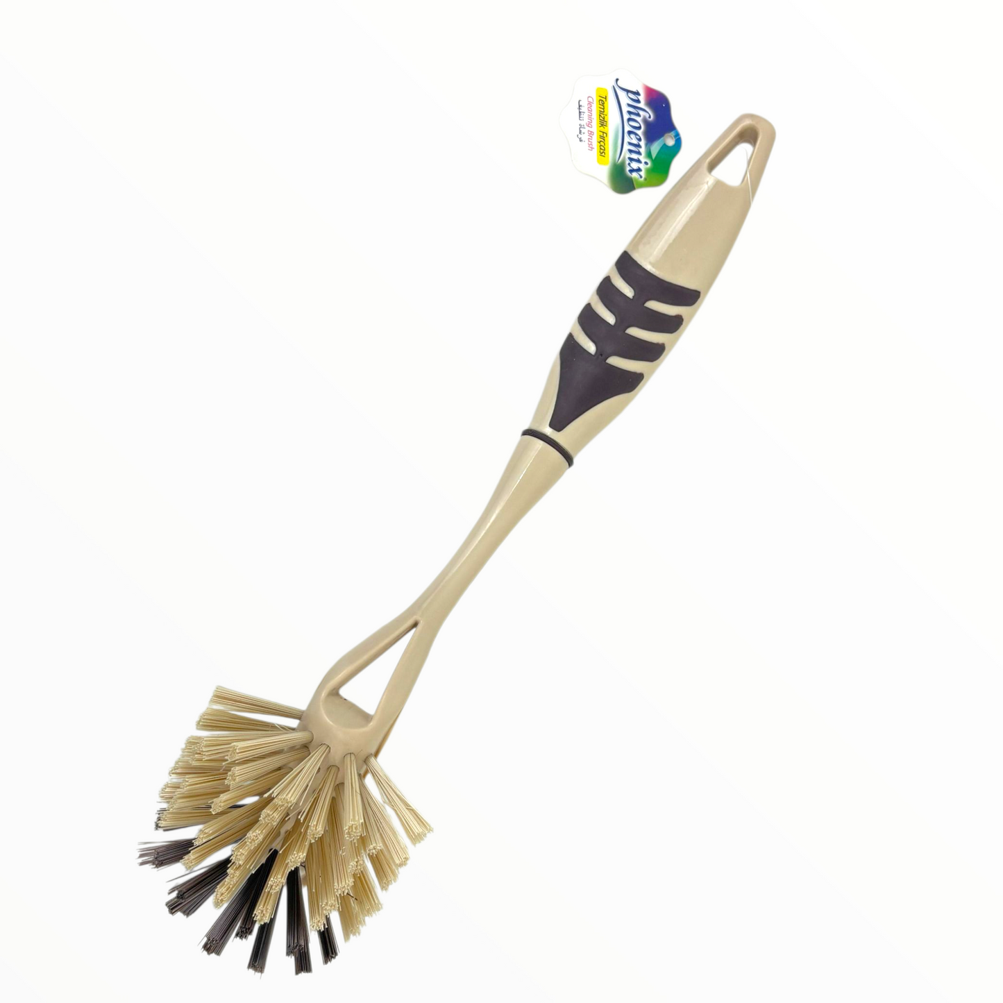 Long Handle Dishwashing Brush | Durable Kitchen Scrub Brush with Firm Bristles