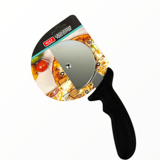 Stainless Steel Pizza Cutter Wheel with Ergonomic Handle | Sharp Pizza Slicer for Home & Kitchen